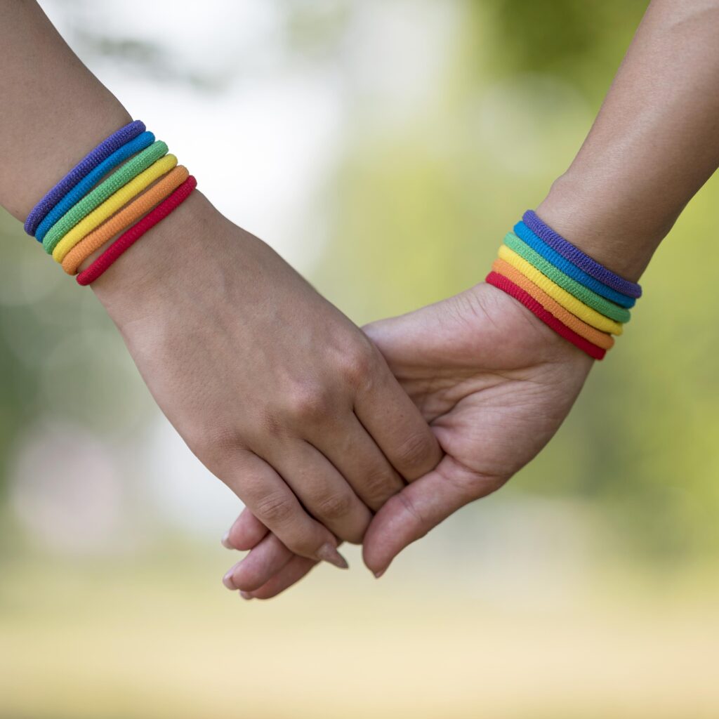 Lesbian Couple Holding Hands Close Up 1024x1024